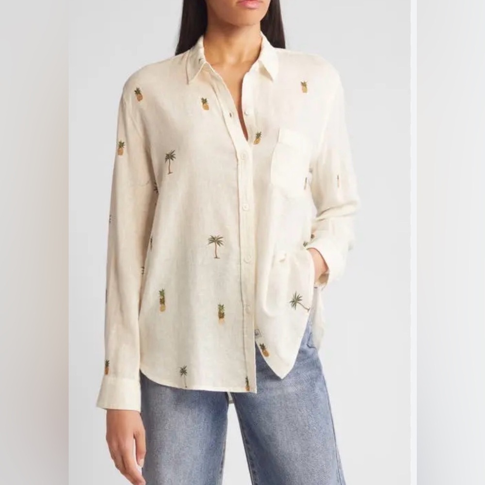 RAILS charli top in hanalei pineapple XS